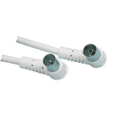 Cablu coaxial 3C-2V coax tata90?> coax mama 90?- dublu ecranat >75dB 1.5m Goobay